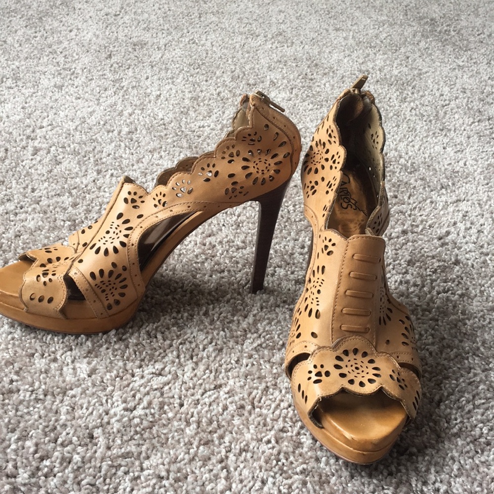 Cute open toe heels
